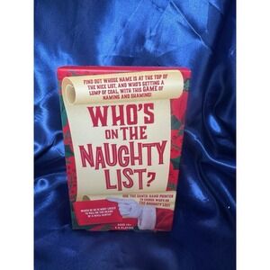 Who's On The Naughty List? Card Game For Ages 14+ 3-6 Players New/Sealed In Box